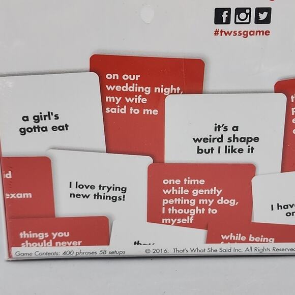 Party Game of Innuendos "Thats What She Said" Sealed Brand New Cards Bucks Hens - Picture 5 of 12